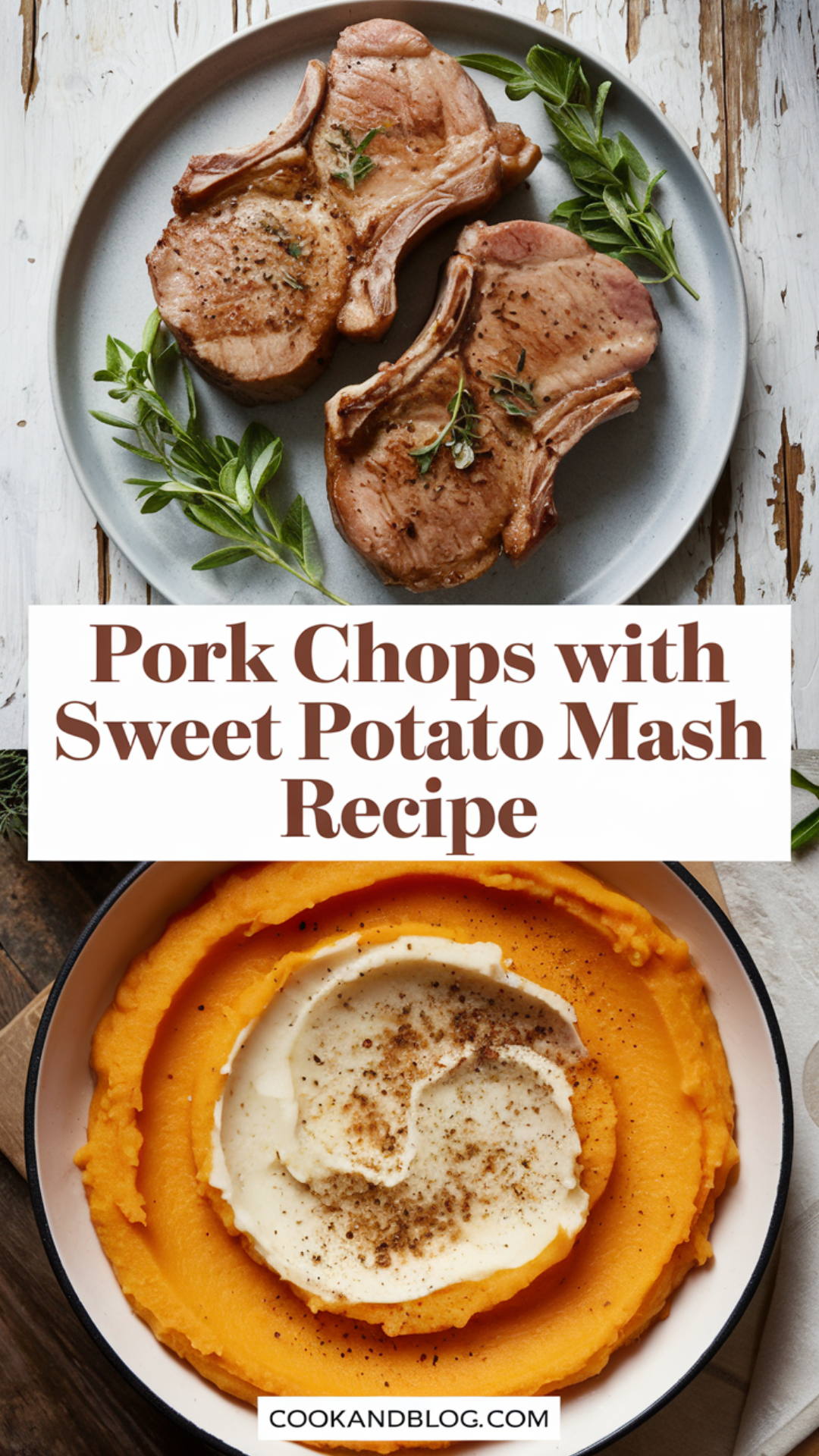Pork Chops with Sweet Potato Mash Recipe Pork Chops with Sweet Potato Mash Recipe