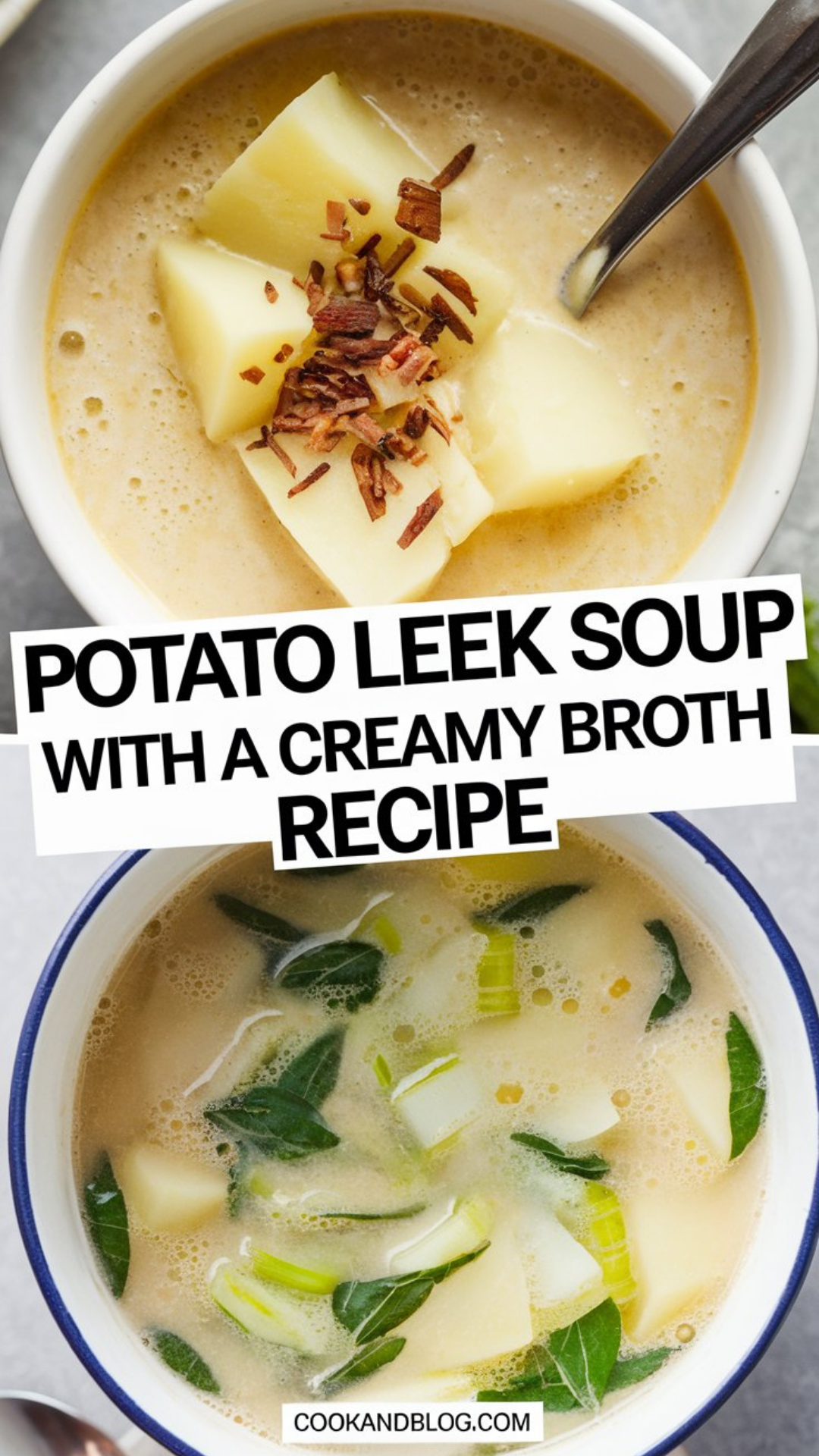 Potato Leek Soup with a Creamy Broth Recipe