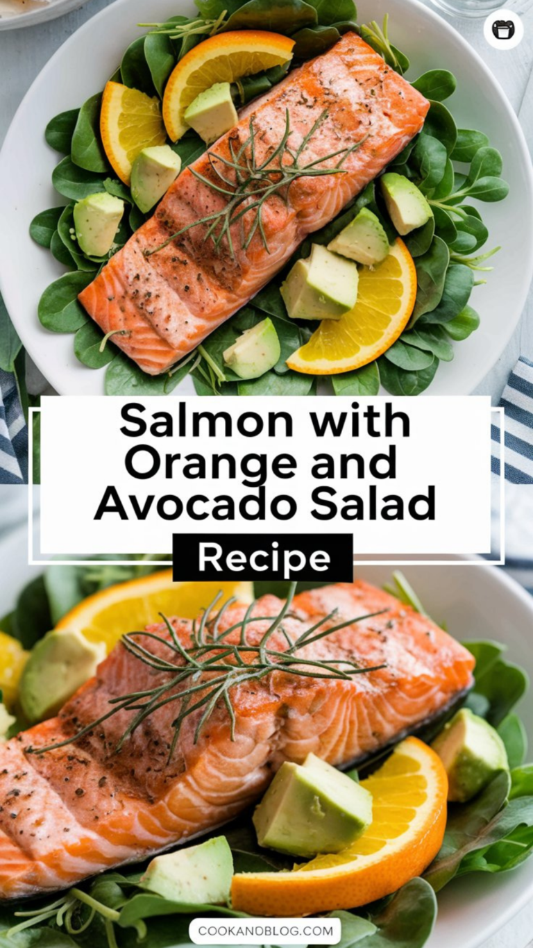 Salmon with Orange and Avocado Salad Recipe