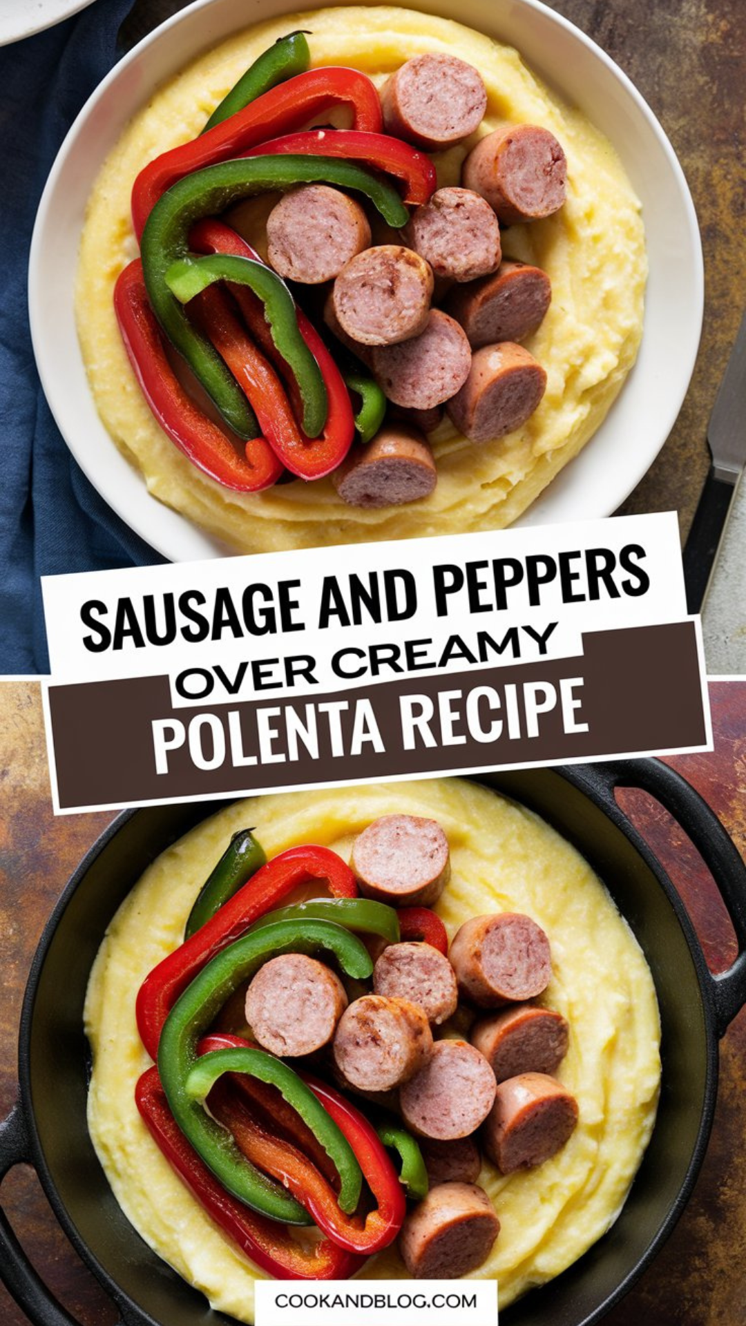 Sausage and Peppers over Creamy Polenta Recipe Sausage and Peppers over Creamy Polenta Recipe