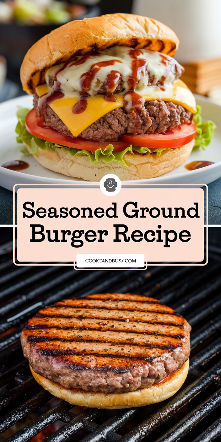 Seasoned Ground Beef Burger Recipe