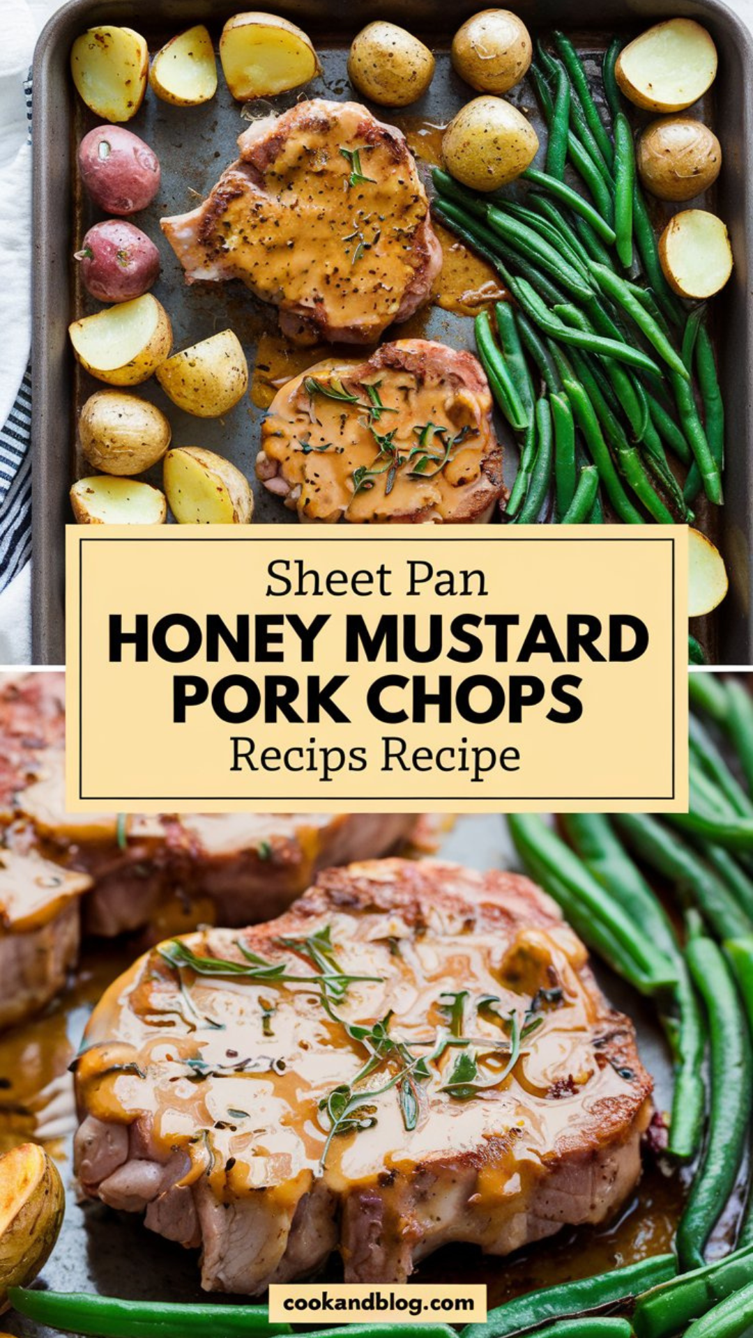 Sheet Pan Honey Mustard Pork Chops Recipe Sheet Pan Honey Mustard Pork Chops Recipe