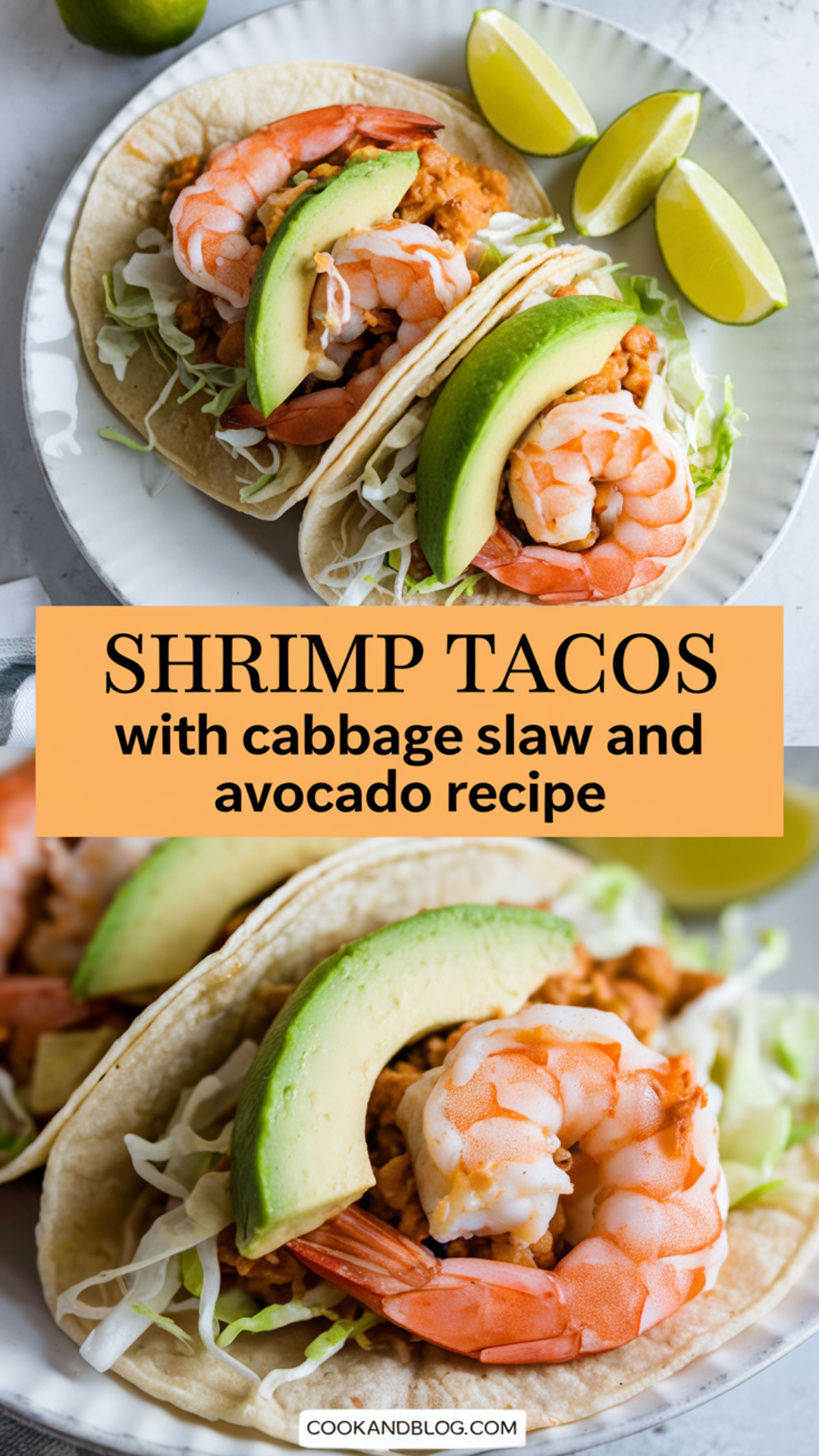 Shrimp Tacos with Cabbage Slaw and Avocado Recipe Shrimp Tacos with Cabbage Slaw and Avocado Recipe