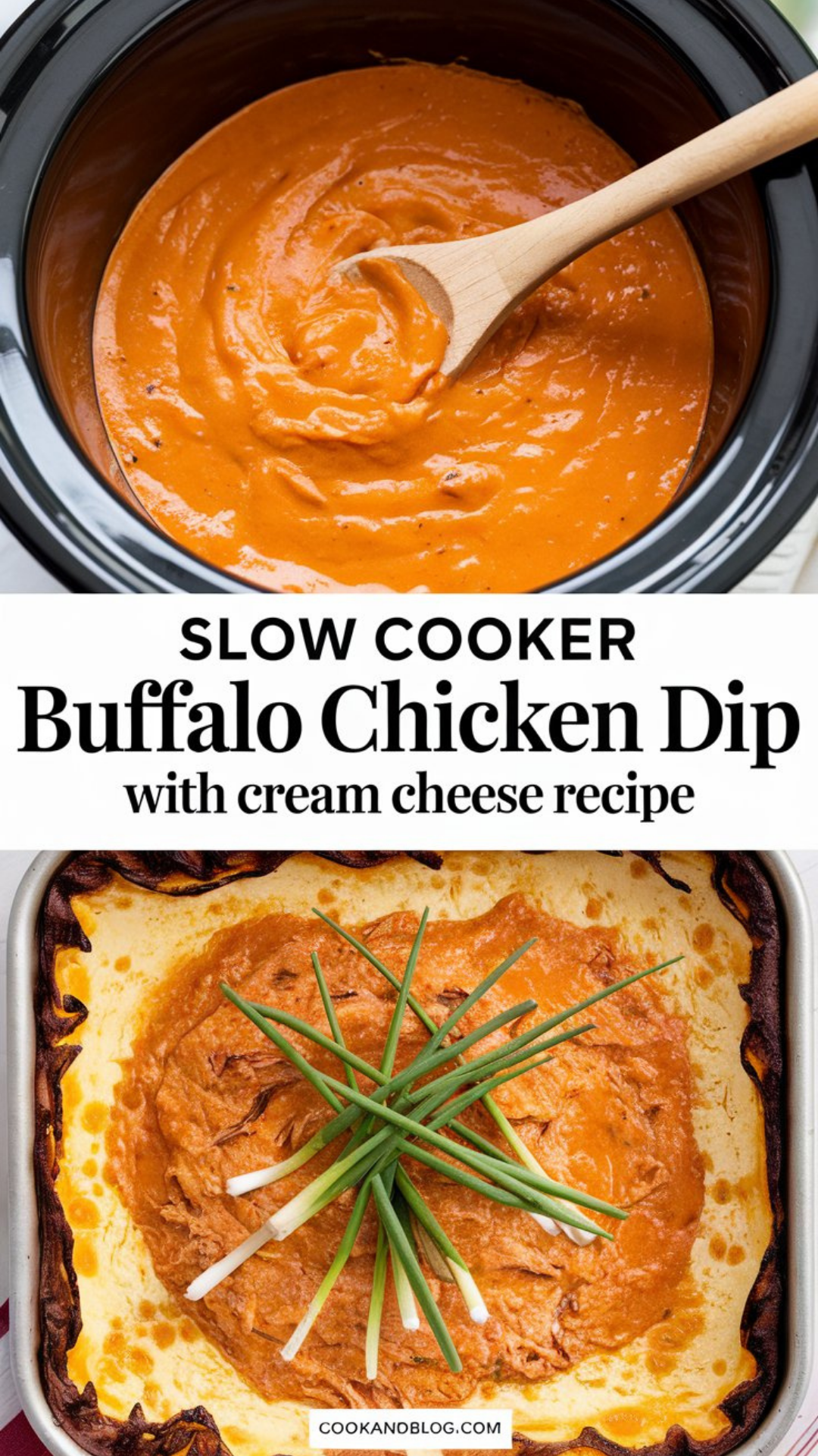 Slow Cooker Buffalo Chicken Dip with Cream Cheese Recipe