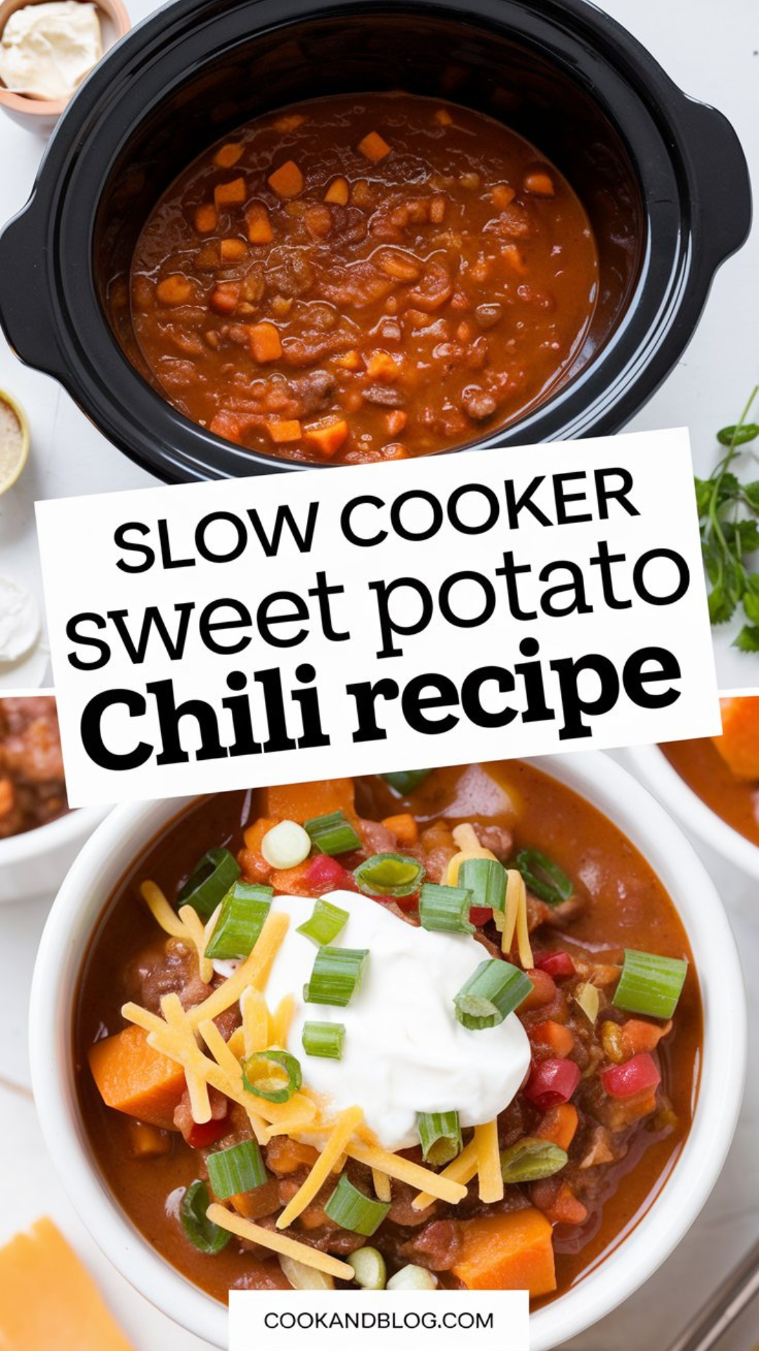 Slow Cooker Sweet Potato Chili Recipe Slow Cooker Sweet Potato Chili Recipe
