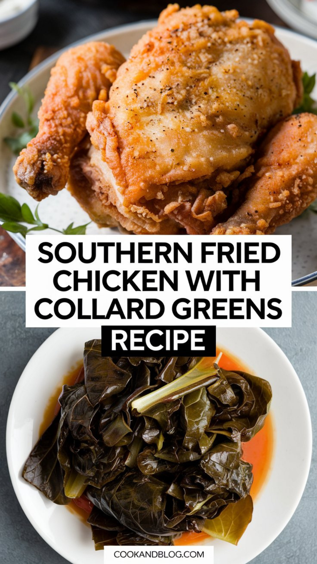 Southern Fried Chicken with Collard Greens Recipe Southern Fried Chicken with Collard Greens Recipe