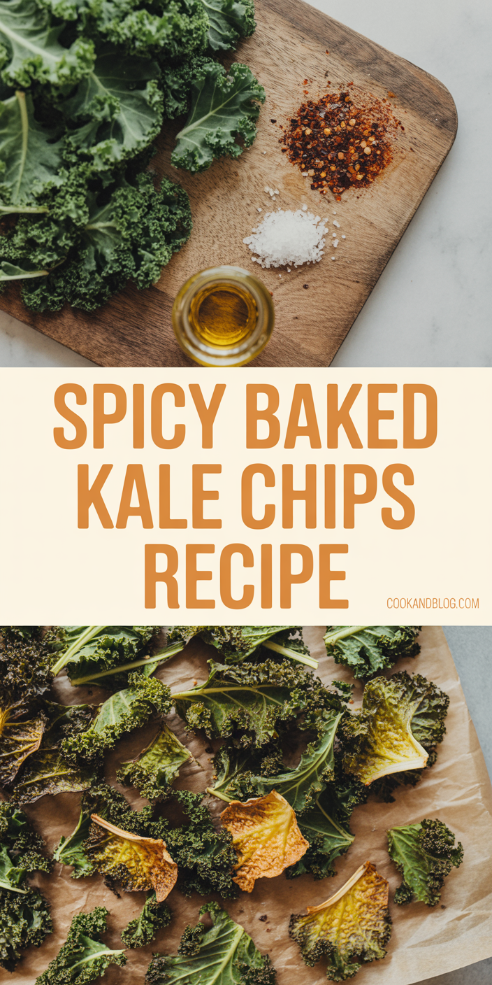 Spicy Baked Kale Chips Recipe