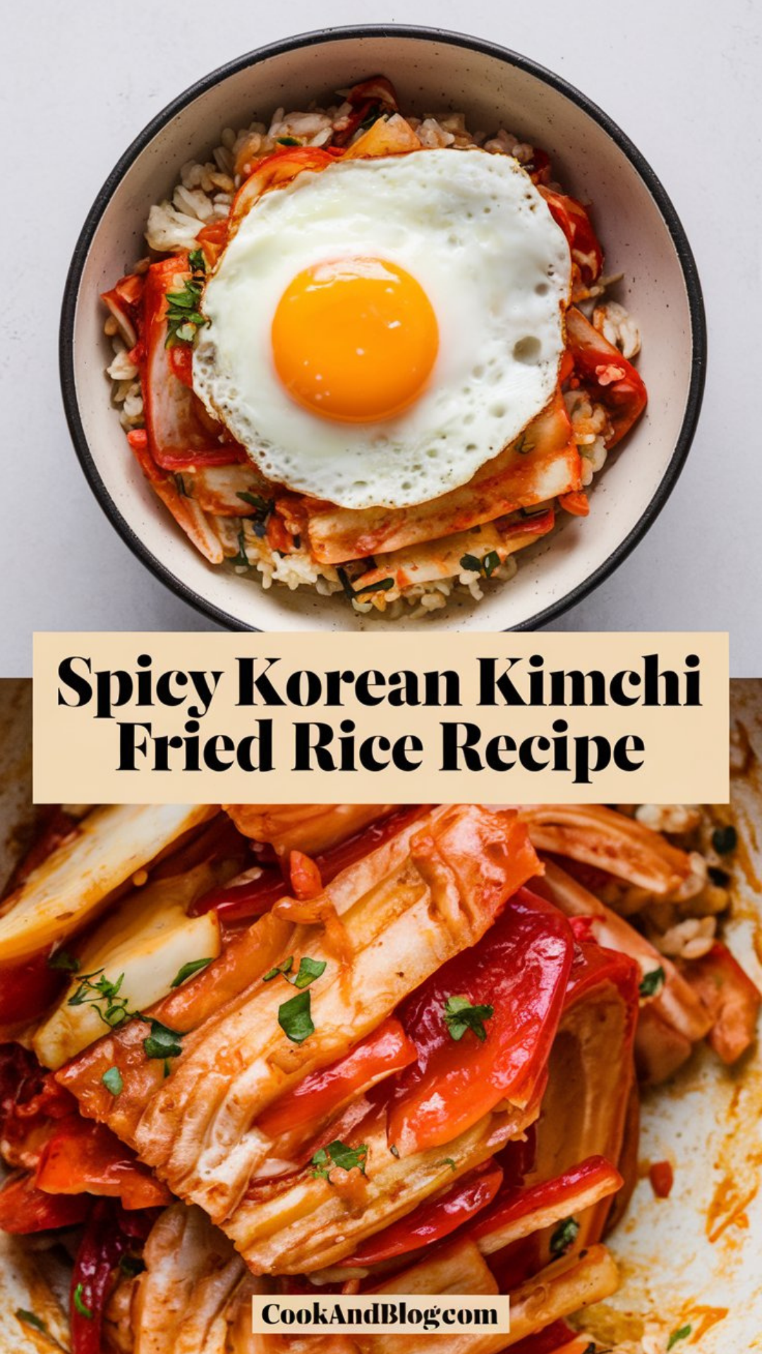 Spicy Korean Kimchi Fried Rice Recipe