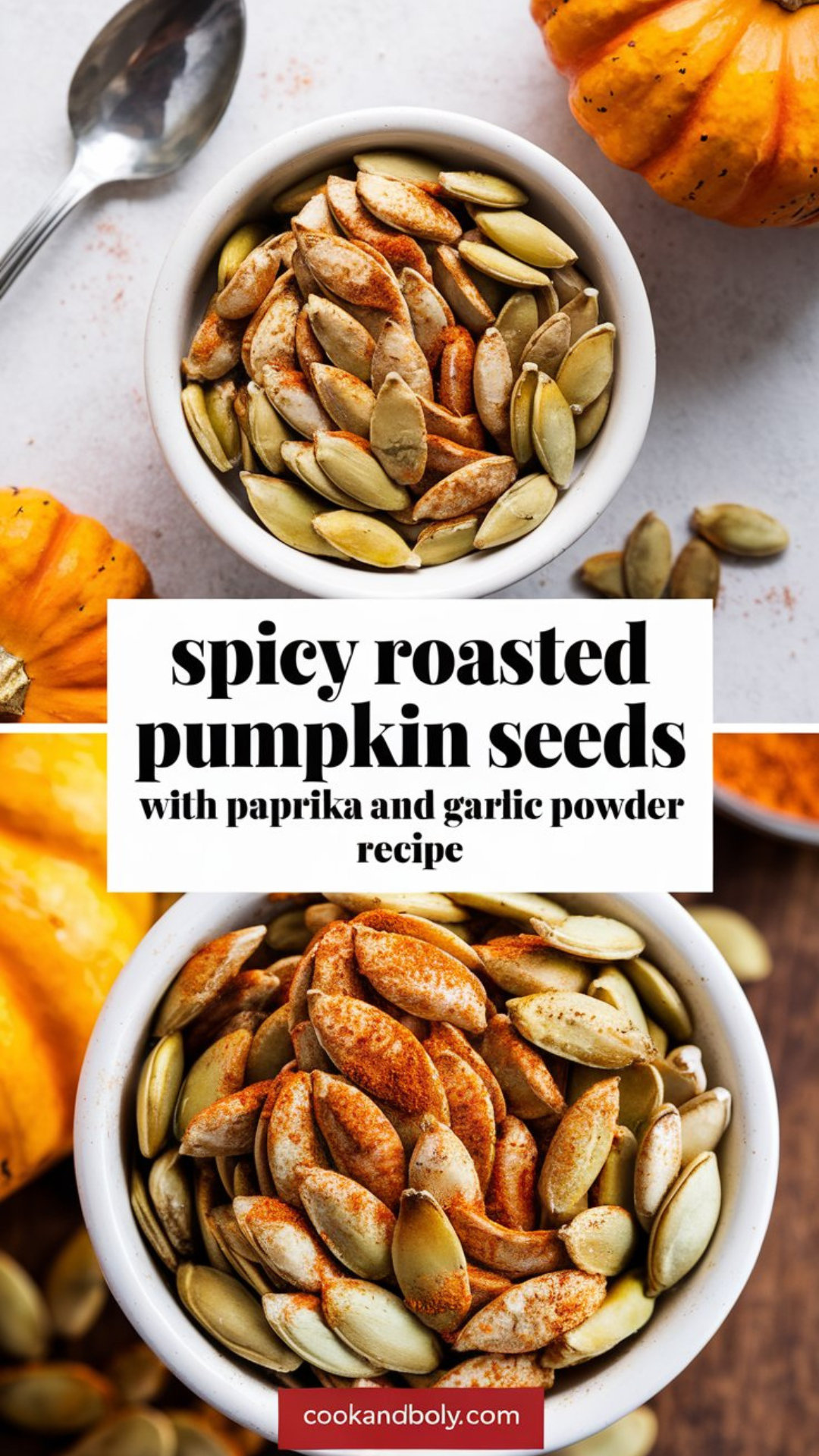 Spicy Roasted Pumpkin Seeds with Paprika and Garlic Powder Recipe