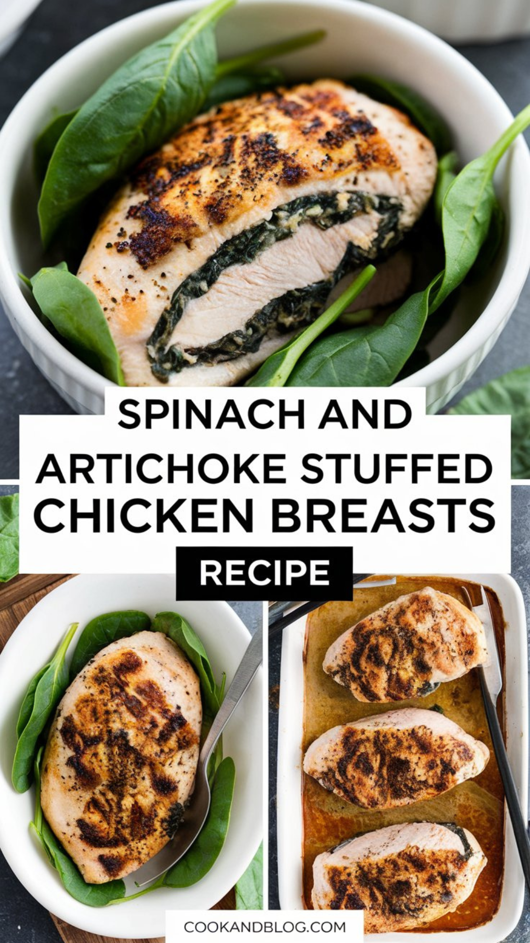 Spinach and Artichoke Stuffed Chicken Breasts Recipe Spinach and Artichoke Stuffed Chicken Breasts Recipe