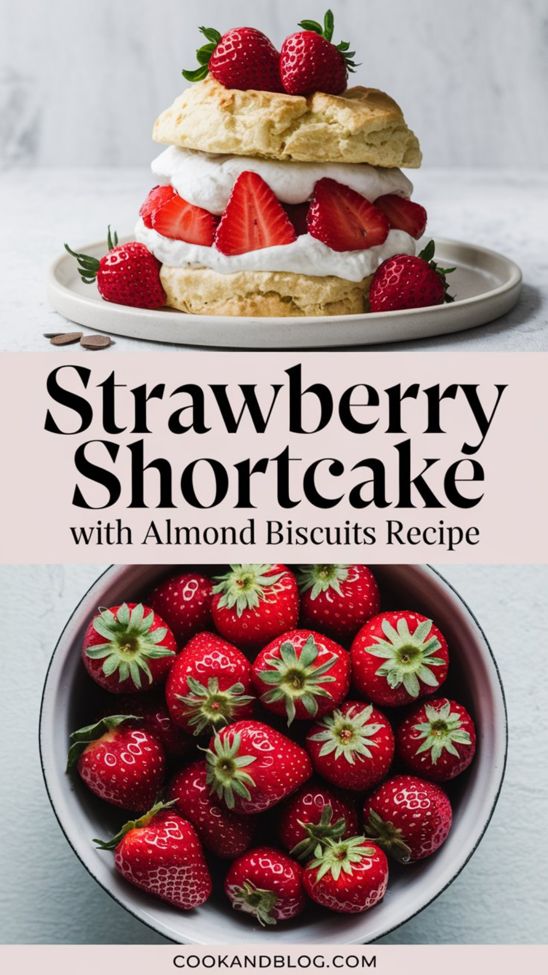 Strawberry Shortcake with Almond Biscuits Recipe