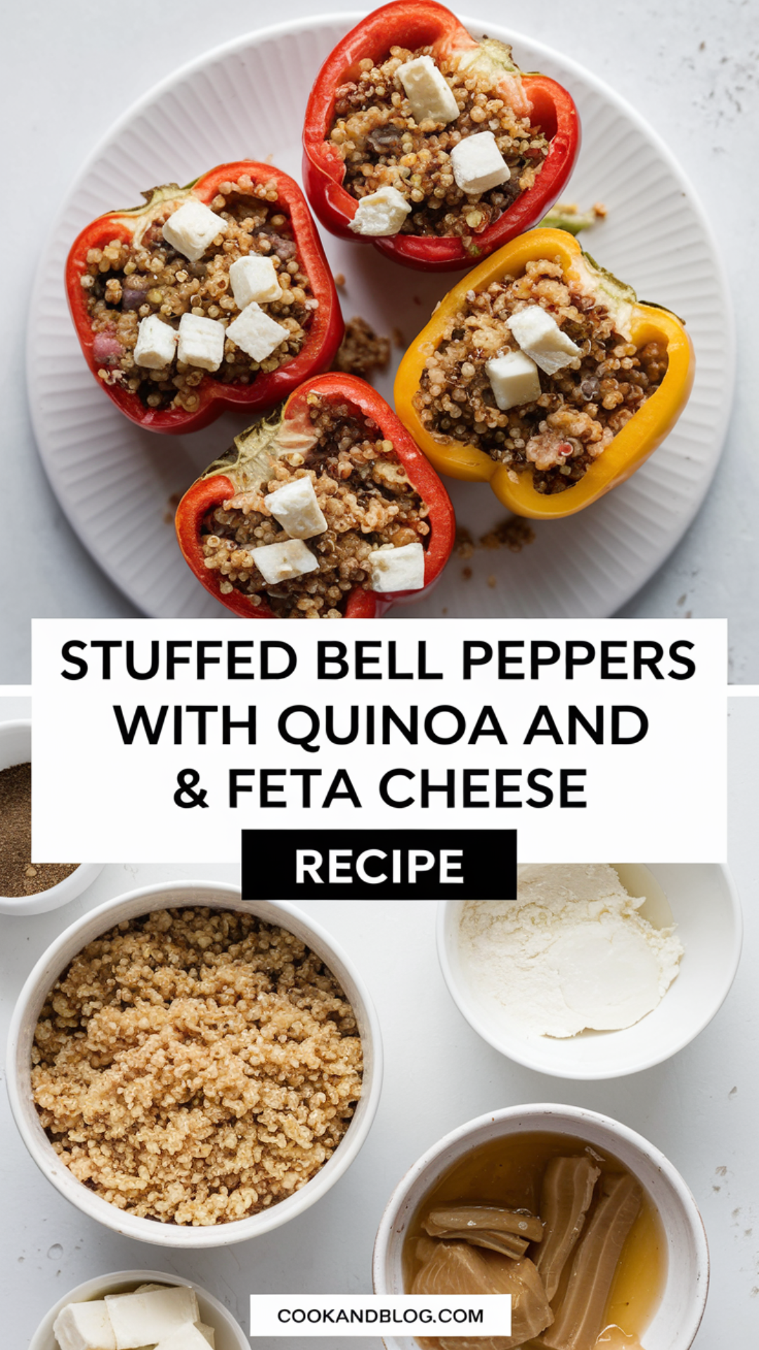 Stuffed Bell Peppers with Quinoa and Feta Cheese Recipe Stuffed Bell Peppers with Quinoa and Feta Cheese Recipe