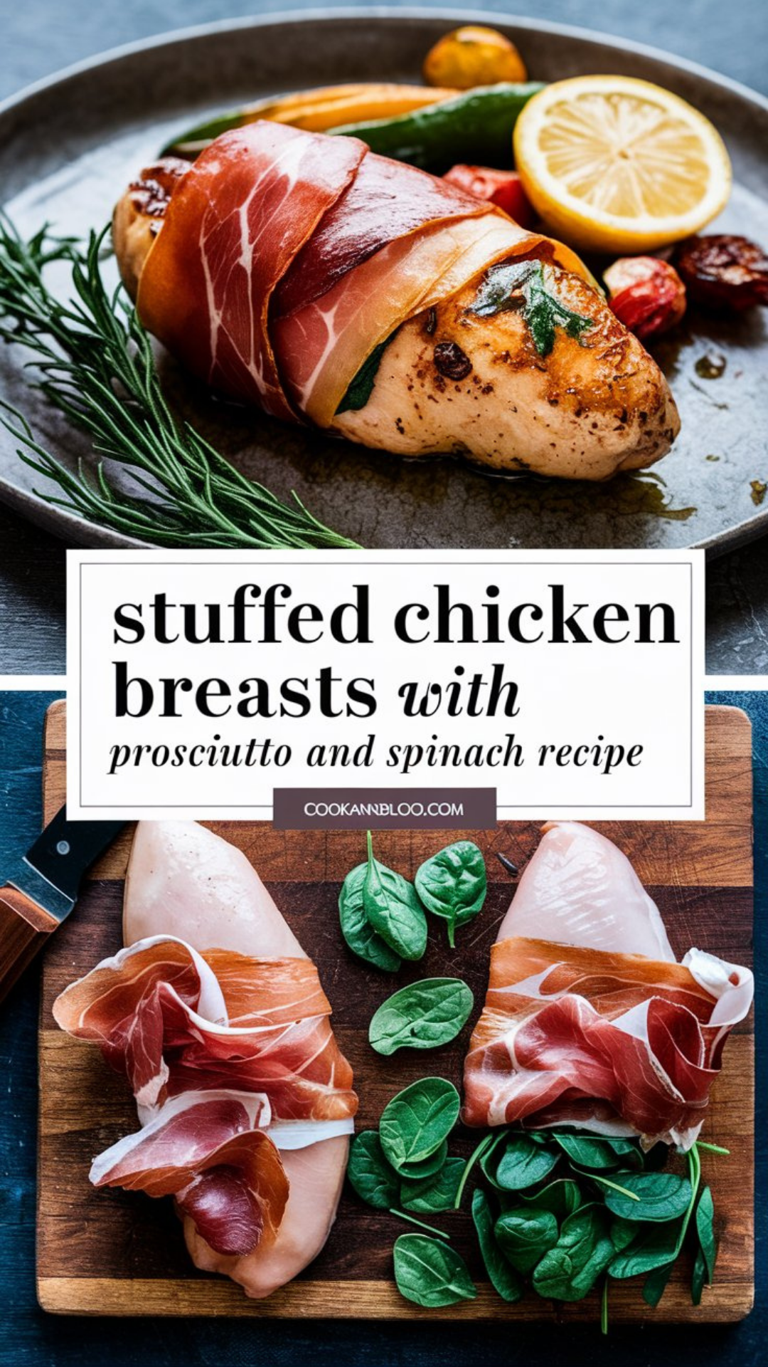 Stuffed Chicken Breasts with Prosciutto and Spinach Recipe