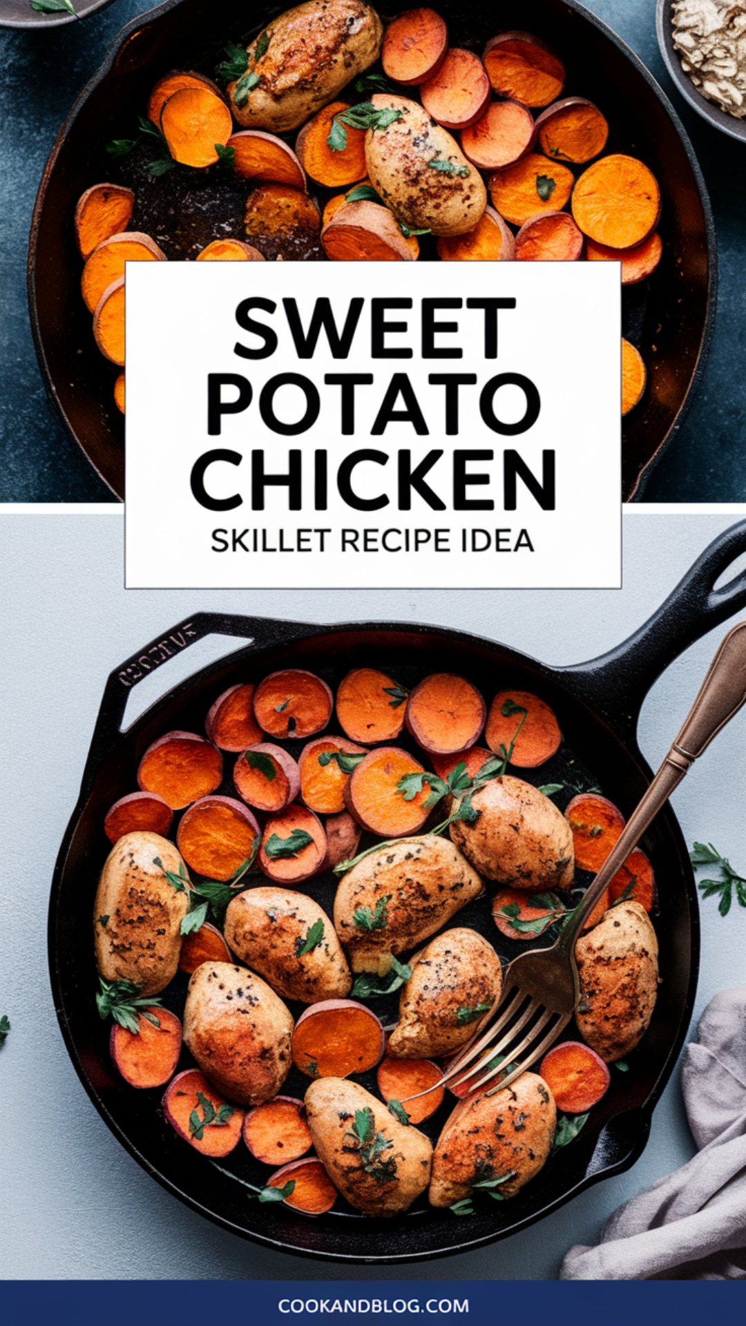 Sweet Potato Chicken Skillet Recipe Idea