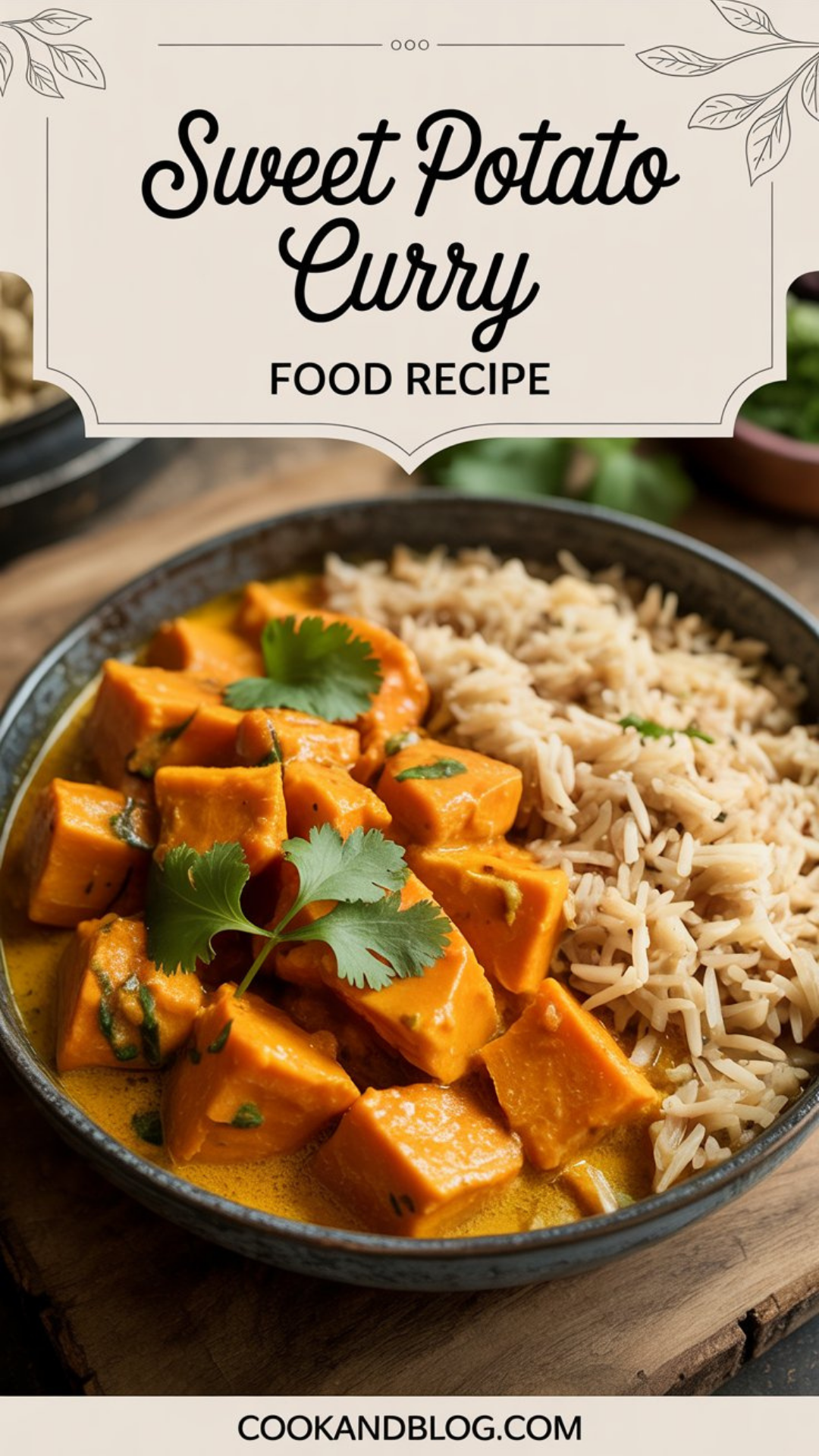 Sweet Potato Curry Food Recipe
