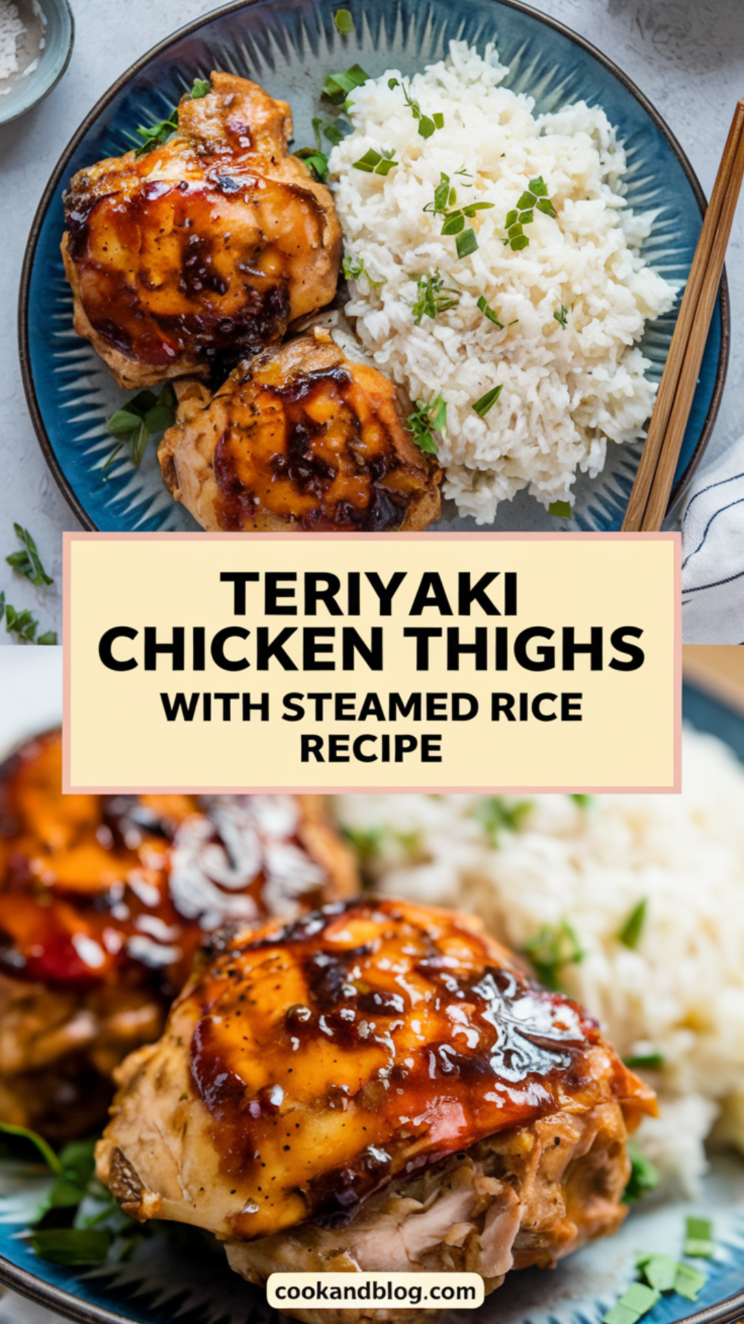 Teriyaki Chicken Thighs with Steamed Rice Recipe Teriyaki Chicken Thighs with Steamed Rice Recipe