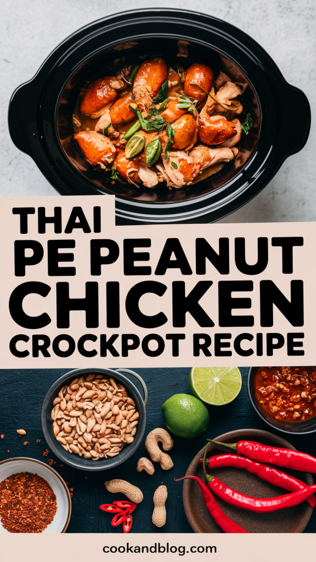 Thai Peanut Chicken Crockpot Recipe