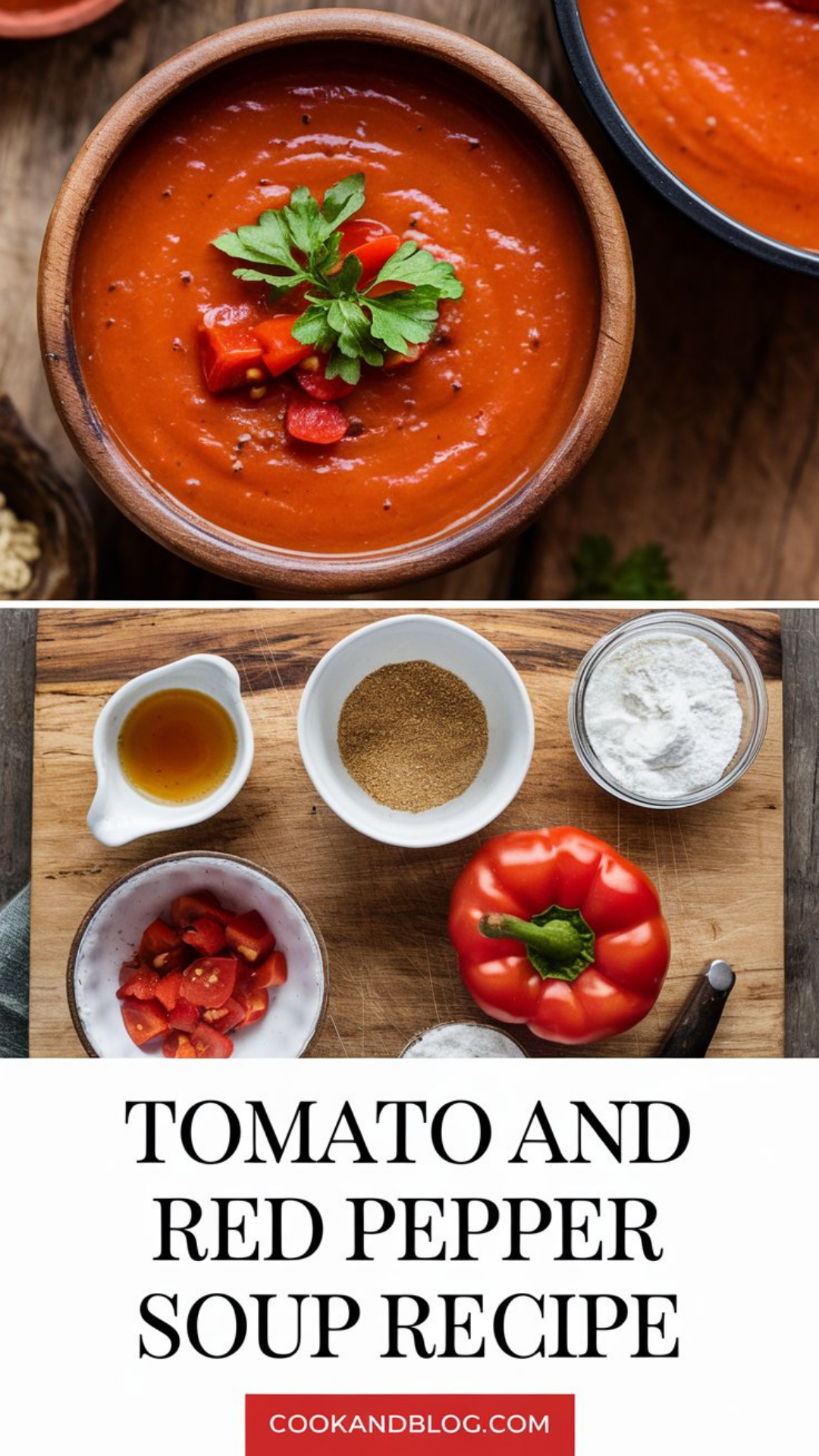 Tomato and Red Pepper Soup Recipe Tomato and Red Pepper Soup Recipe