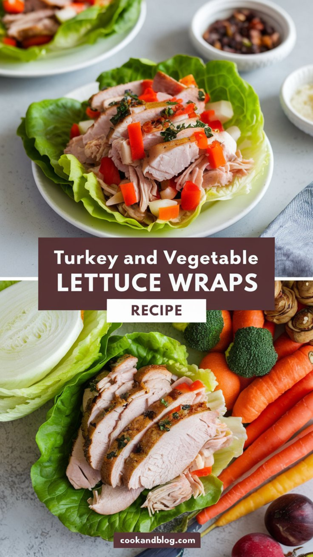 Turkey and Vegetable Lettuce Wraps Recipe