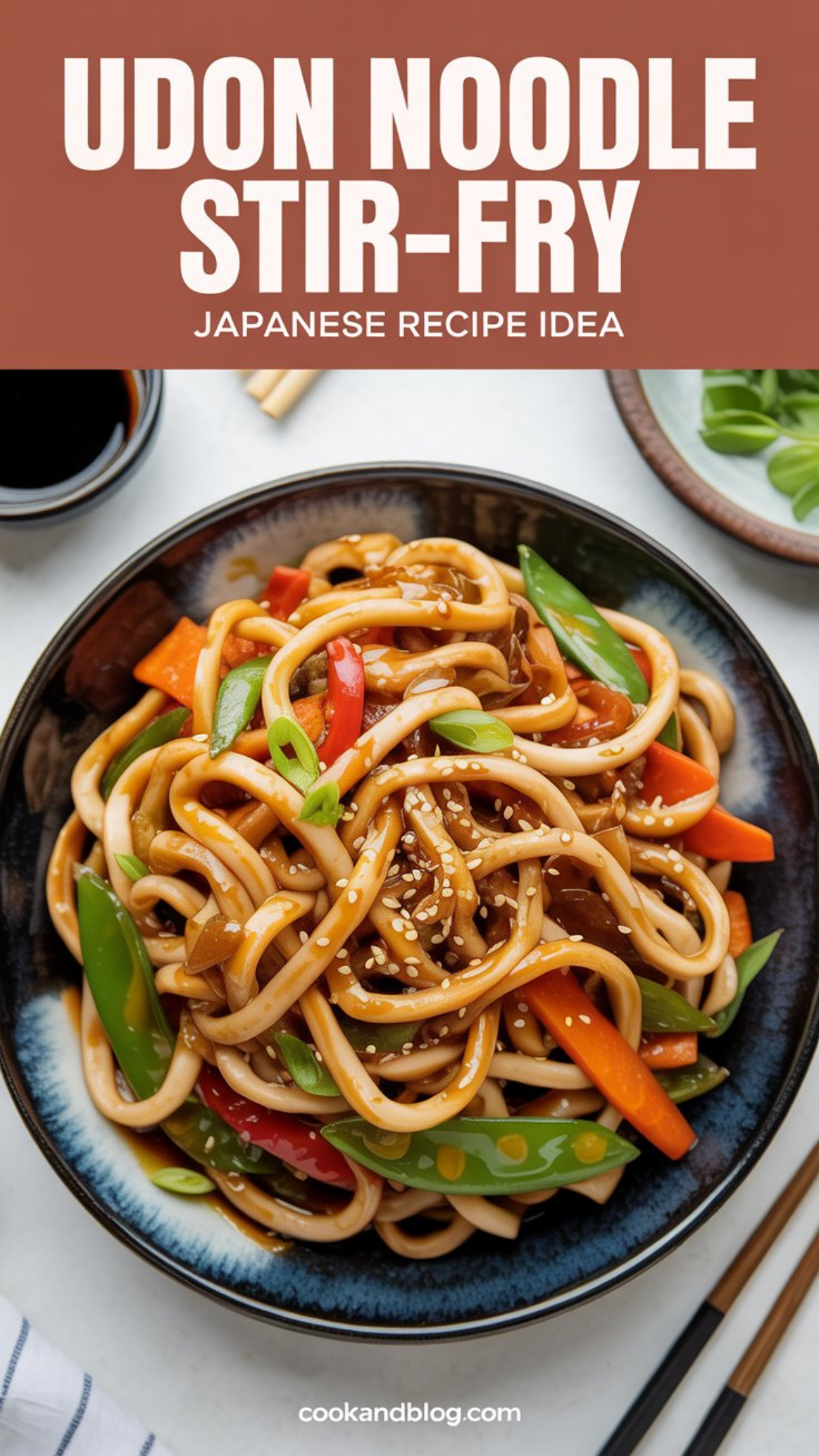 Udon Noodle Stir-Fry Japanese Recipe Idea