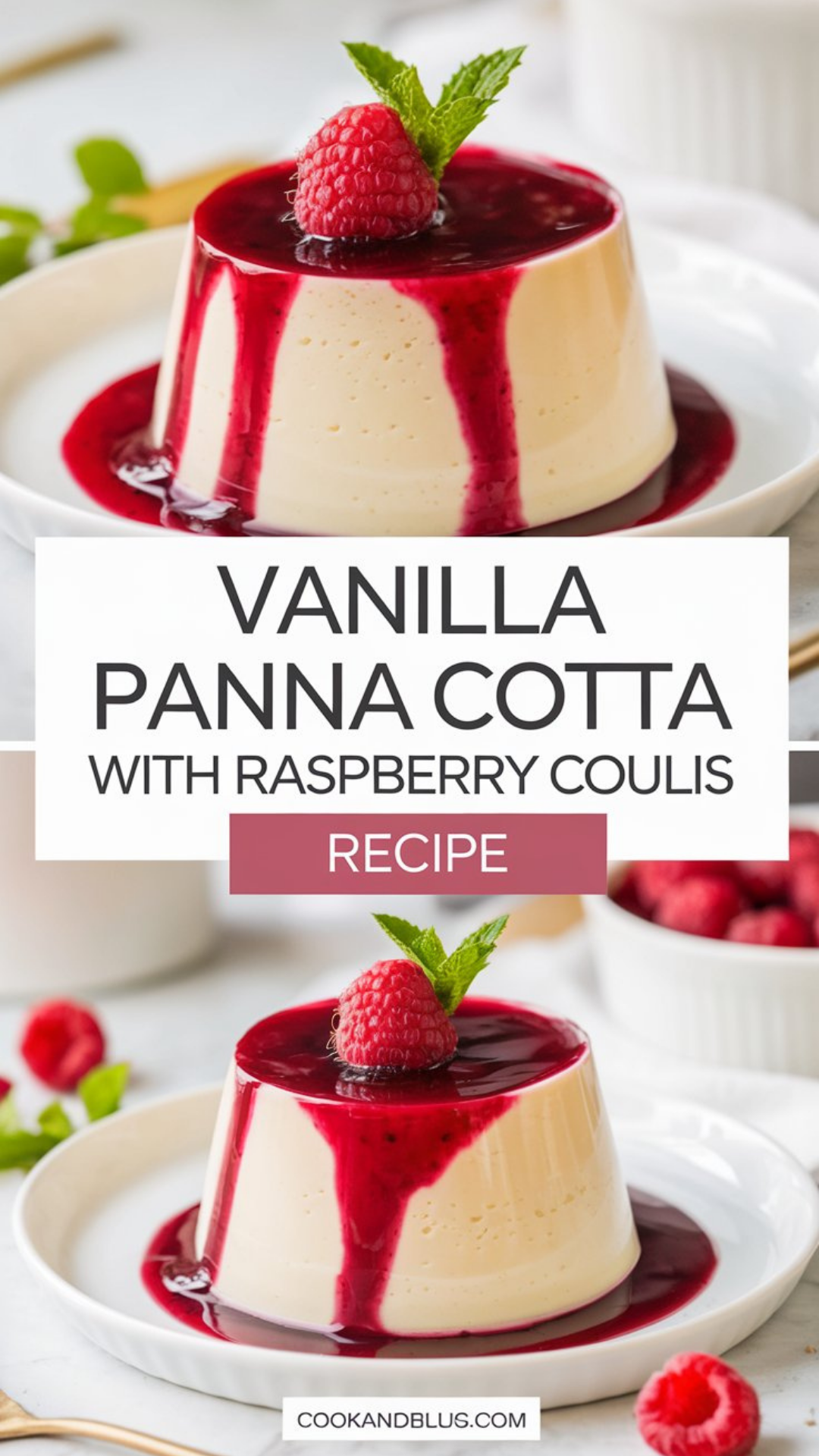 Vanilla Panna Cotta with Raspberry Coulis Recipe Vanilla Panna Cotta with Raspberry Coulis Recipe