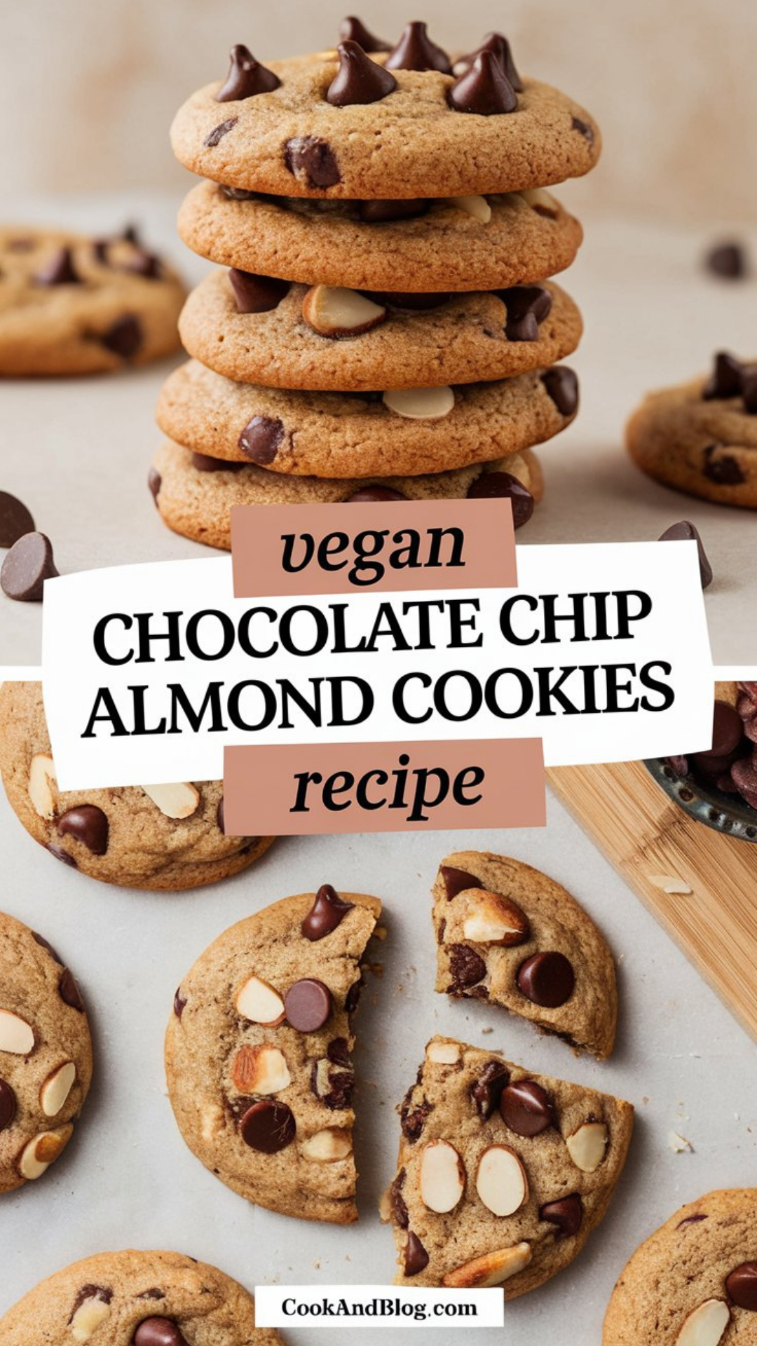 Vegan Chocolate Chip Almond Cookies Recipe Vegan Chocolate Chip Almond Cookies Recipe