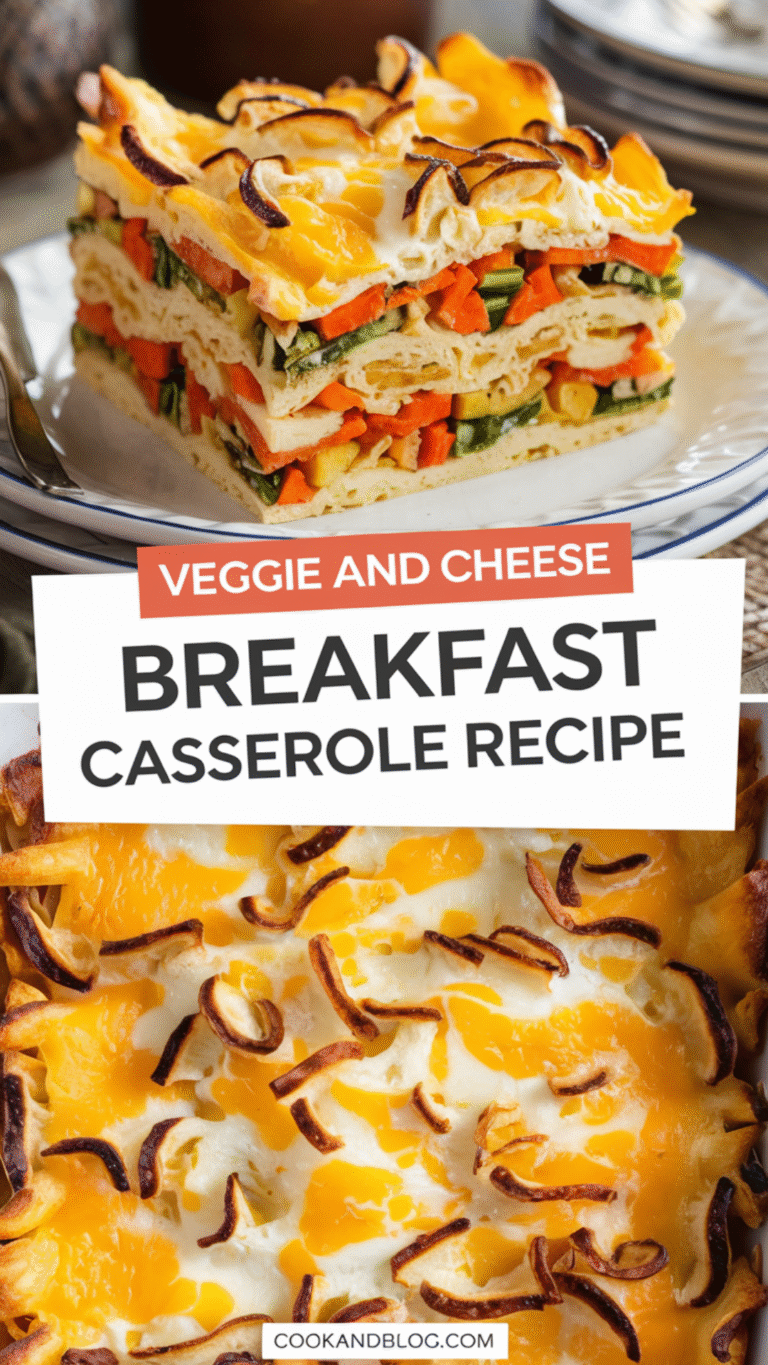 Veggie and Cheese Breakfast Casserole Recipe Veggie and Cheese Breakfast Casserole Recipe