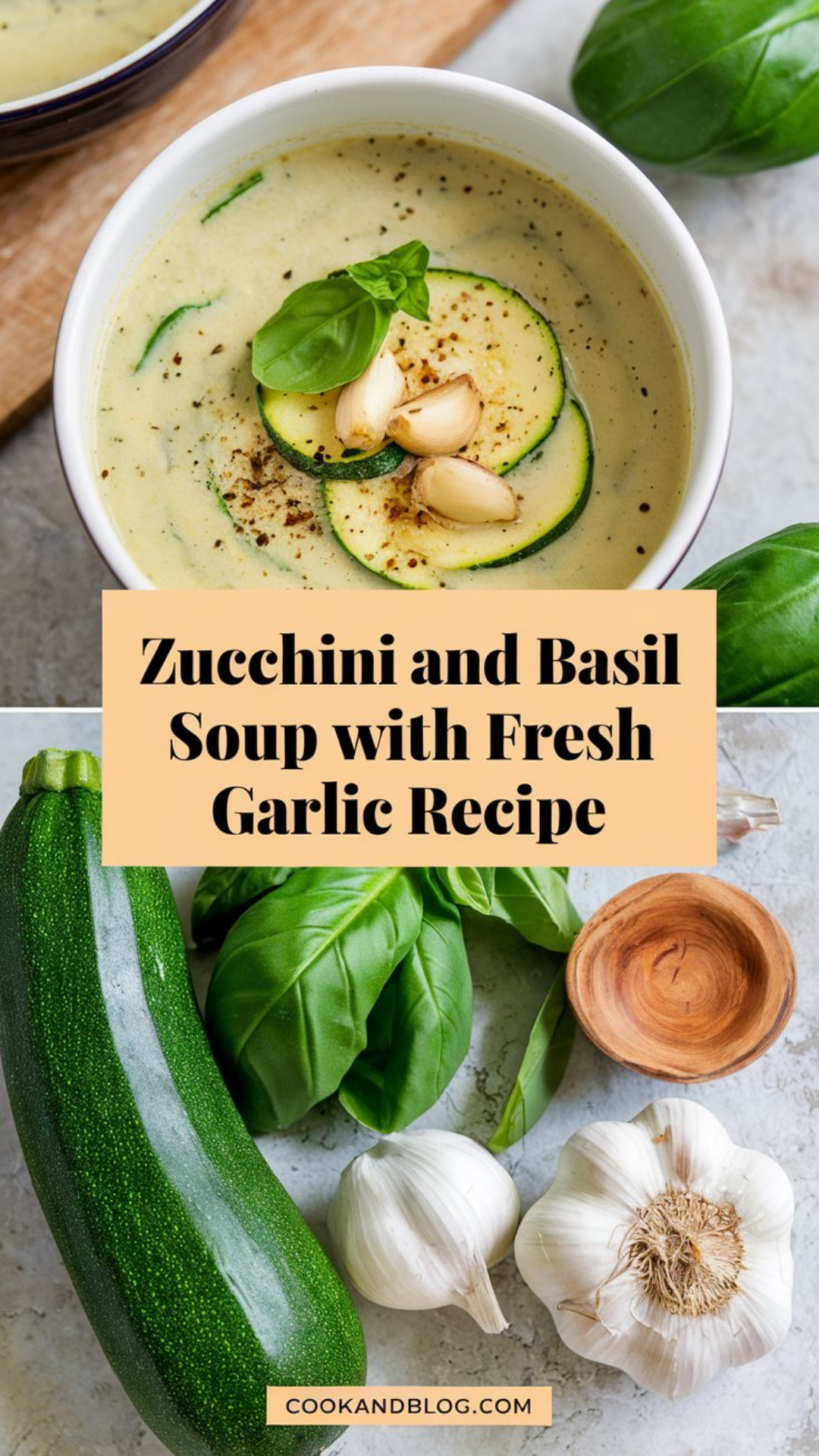 Zucchini and Basil Soup with Fresh Garlic Recipe Zucchini and Basil Soup with Fresh Garlic Recipe