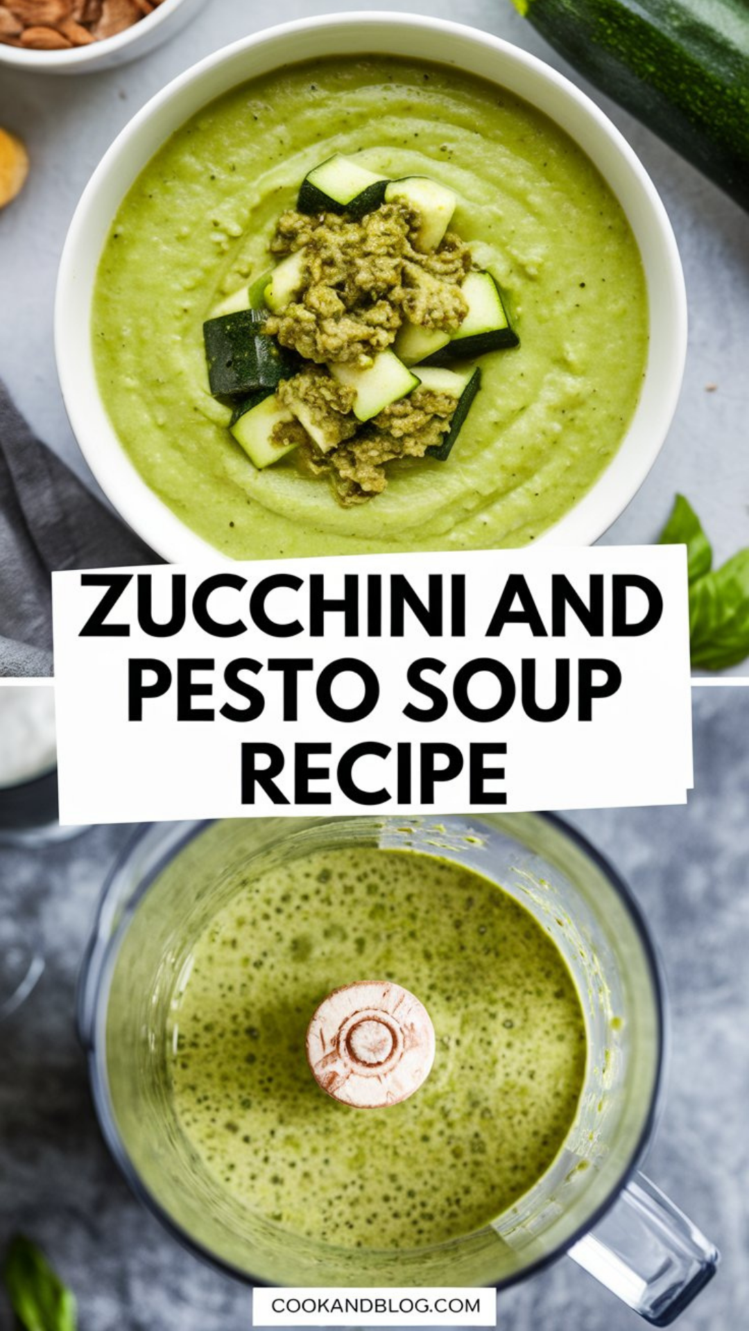 Zucchini and Pesto Soup Recipe Zucchini and Pesto Soup Recipe