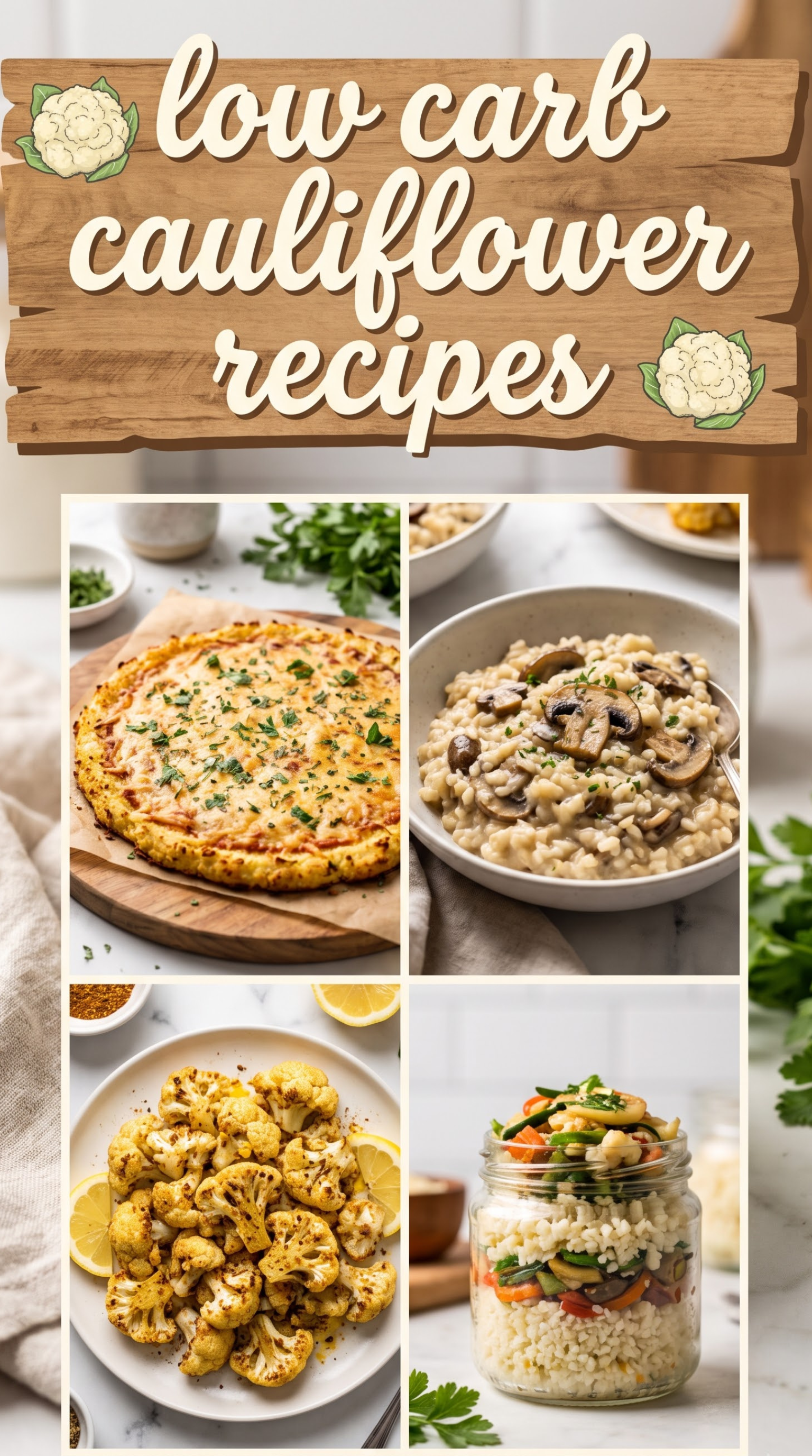 low carb cauliflower recipes